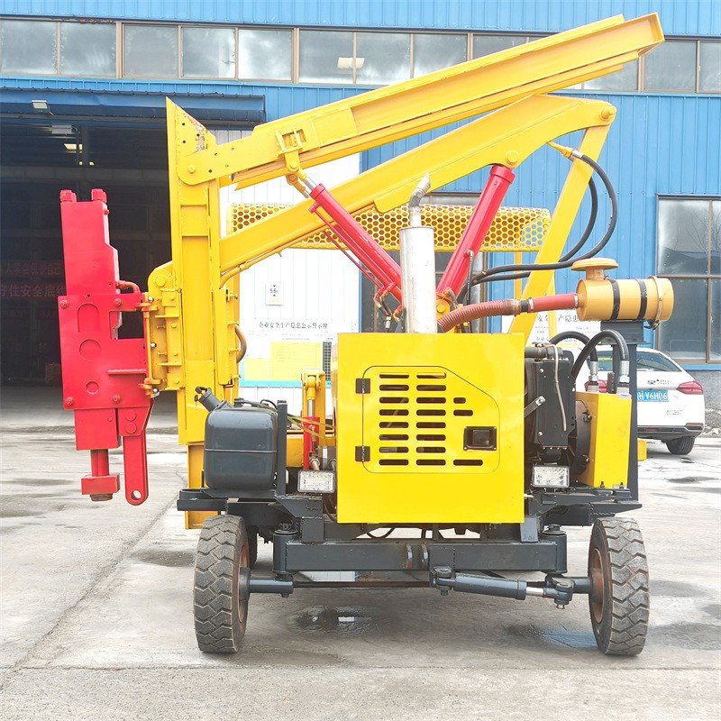 Wave Guardrail Piling Machine high quality