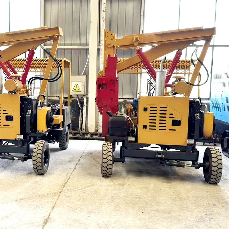 Wave Guardrail Piling Machine price
